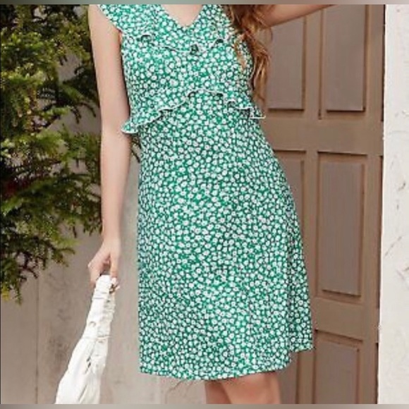 NWT-Grace Karin Summer Floral Mini Dress - Picture 4 of 7